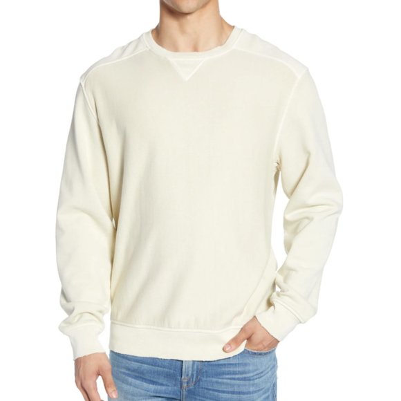 FRAME Crewneck Sweatshirt in Faded Linen